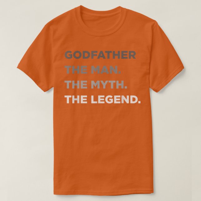 Godfatherfor Godparent Godfather s för manar T Shirt (Design framsida)