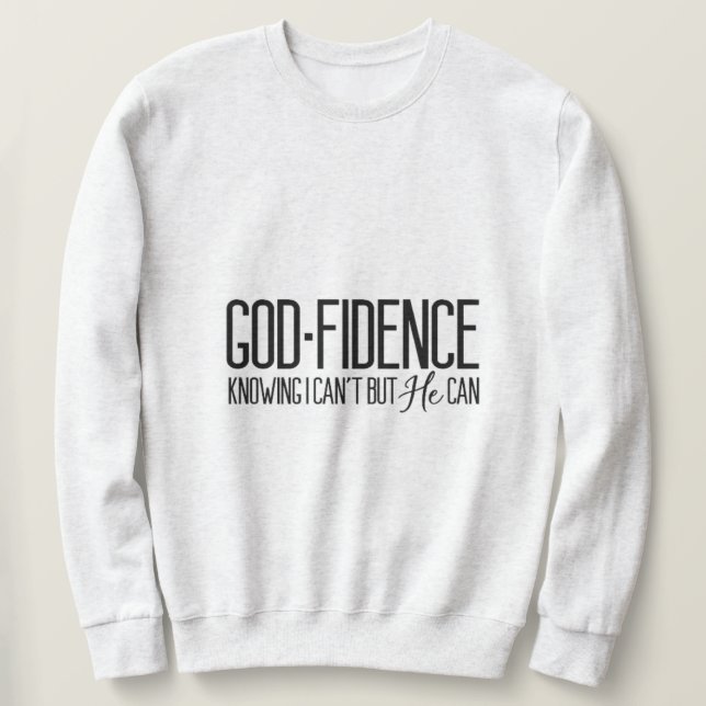 Godfidence Inspirational Sweatshirt (Design framsida)