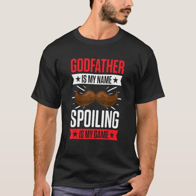 Godförälder New First Time Godfather att bli först T Shirt (Framsida)