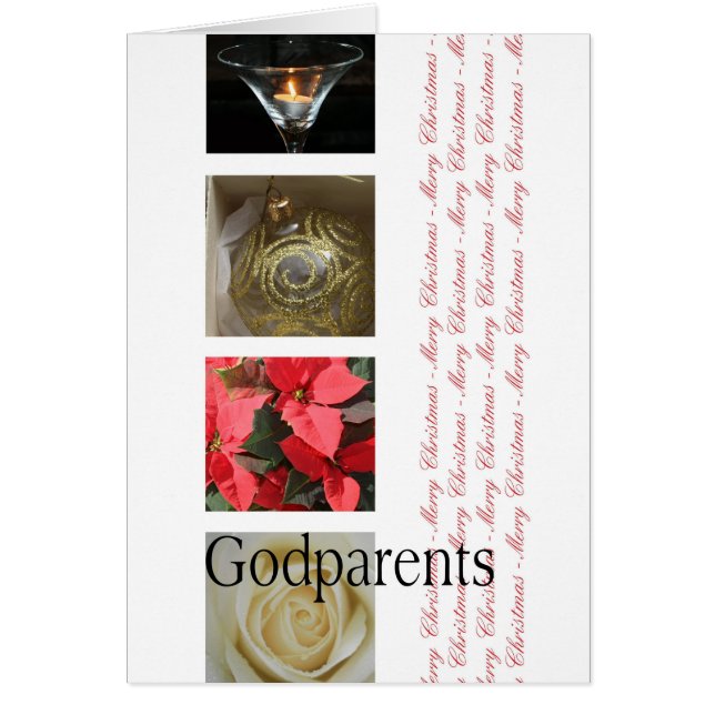 Godföräldrar God jul kort (Framsidan)