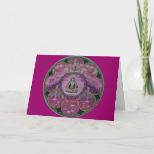 Godfredes Tara Mandala-hälsningskort Kort