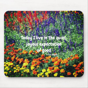 Godhet av blomsterträdgårdens inspiration musmatta