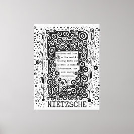 Godhet och KÄRLEK citat av Nietzsche Canvastryck
