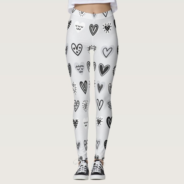 godhjärtad leggings (Framsida)