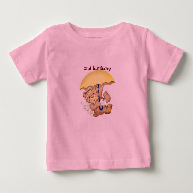 godhjärtad rosa teddy björnT-Shirt T Shirt (Framsida)