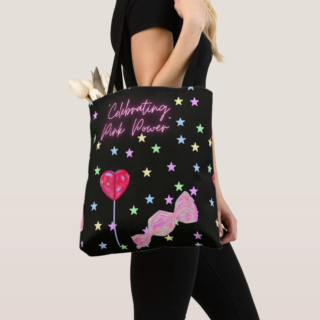 godis 3d-bild, giftig, fantastisk,tecknad tygkasse (Närbild)