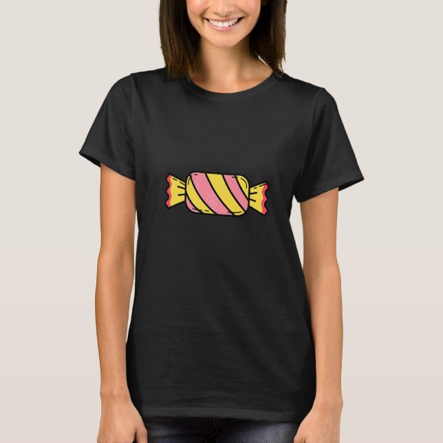 Godis Choklad Sötma T Shirt (Framsida)