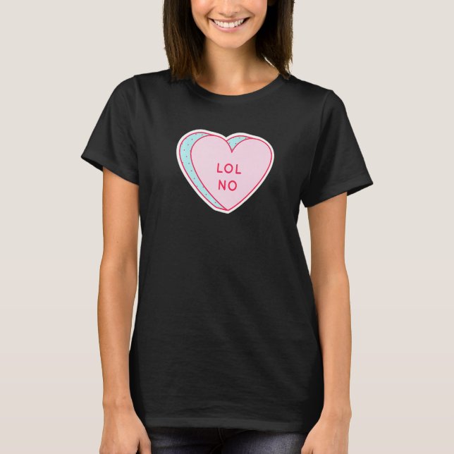 Godis Hjärtan LOL Inget Premium T Shirt (Framsida)