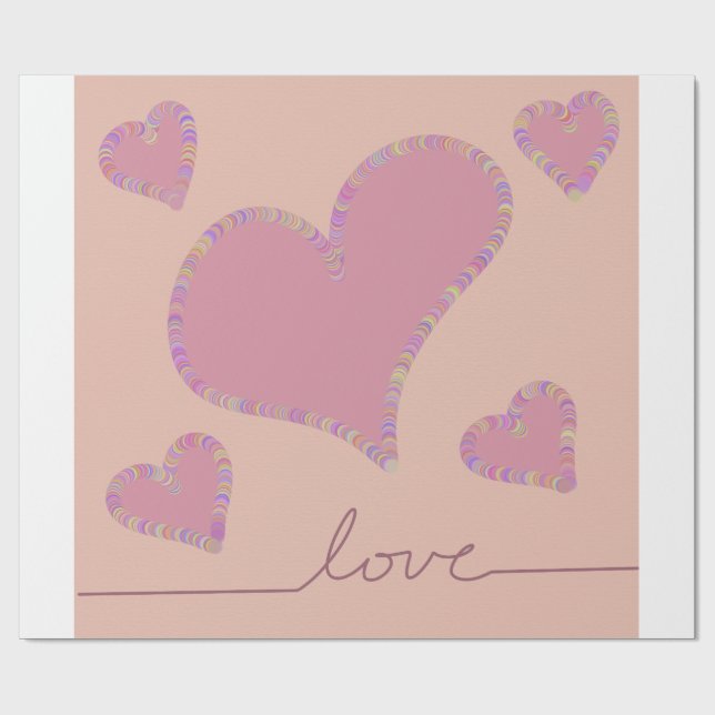 Godis hjärtan  presentpapper (Platt)