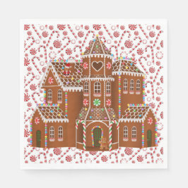 Godis Hus av Pepparkakor Pappersservett