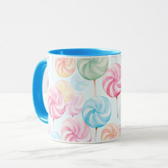 Godis Lollipops Whimsical   Mugg (Framsida vänster)