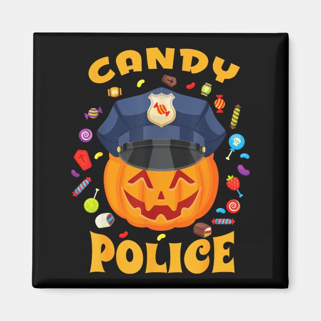Godis Löss Halloweenfest Kostym Säkerhet Roligt  Magnet (Framsidan)