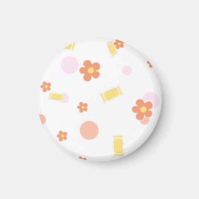 godis och blommor magnet (Framsidan)