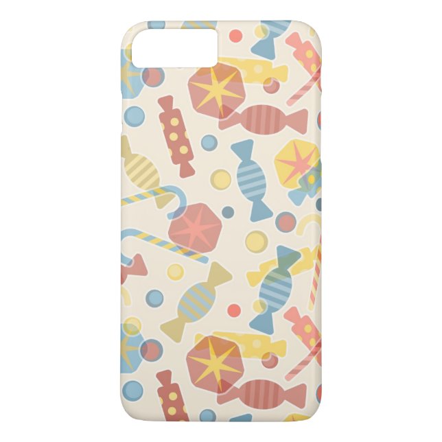 Godis och godismönster Case-Mate iPhone skal (Baksida)