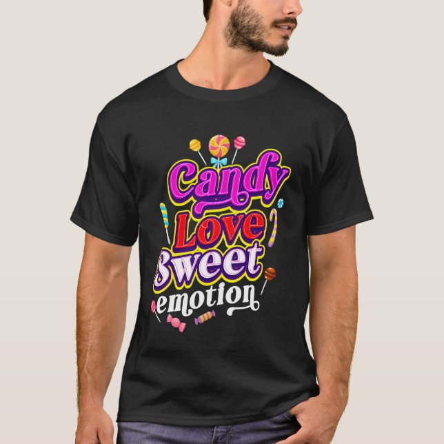 Godis och sötsaker t shirt (Framsida)