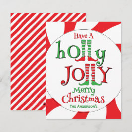 Godis överbelastning Tomte Glädjelig Jul! Julkort