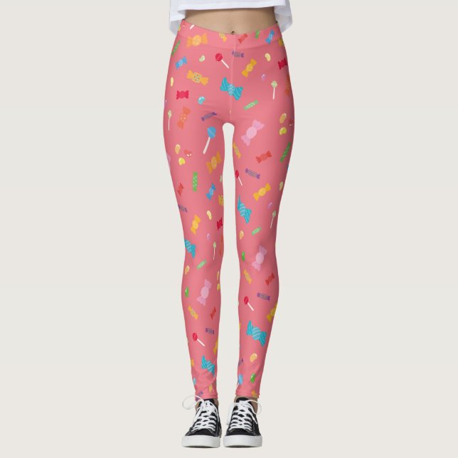 Godis Rosa Leggings (Framsida)