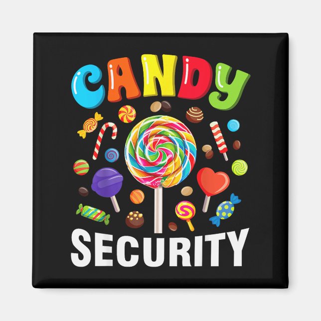 Godis Säkerhet Rolig Halloween Kostym  Magnet (Framsidan)