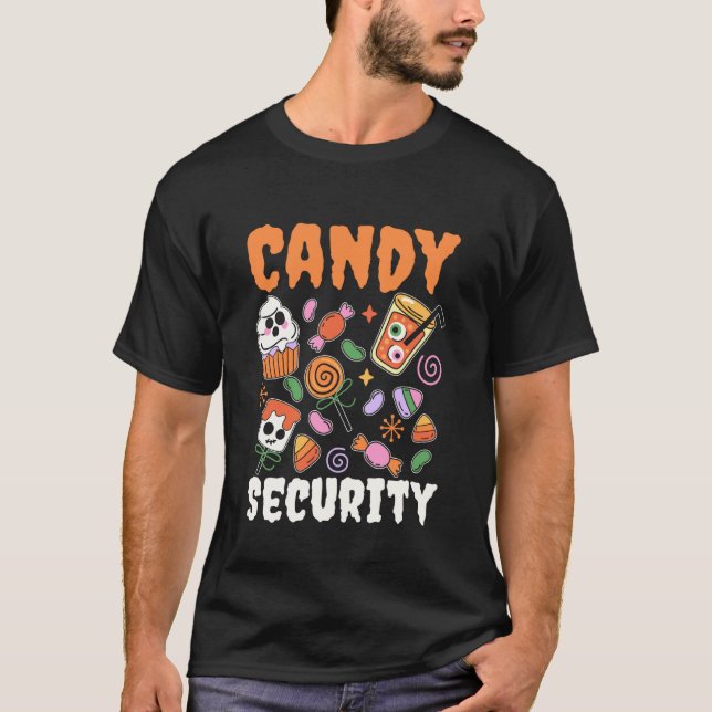 Godis Säkerhetsskydd Halloween-kostym T Shirt (Framsida)