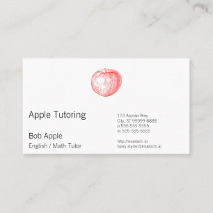 GodisApple röd boktryck Apple Tidsbeställning Kort