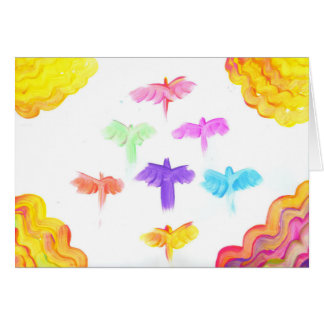 Godisen bevattnar Autismkonstnären Hälsningskort