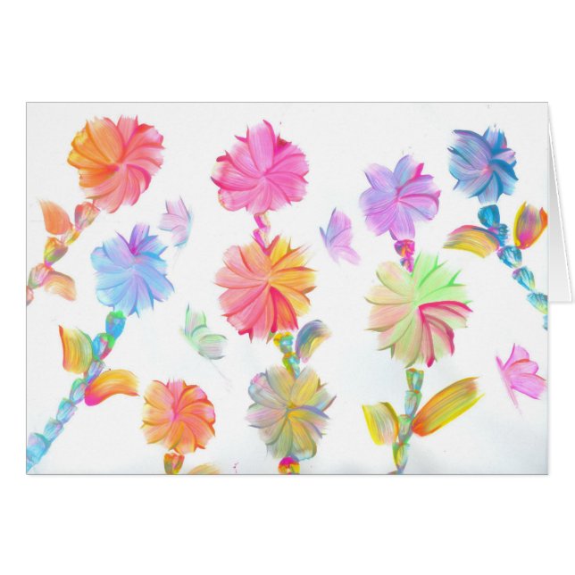 Godisen bevattnar Autismkonstnären Hälsningskort (Framsidan Horizontal)