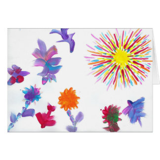 Godisen bevattnar Autismkonstnären Hälsningskort