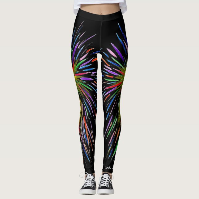 Godisen bevattnar Autismkonstnären Leggings (Framsida)