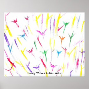 Godisen bevattnar Autismkonstnären Poster