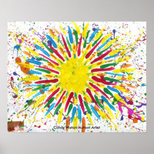Godisen bevattnar Autismkonstnären Poster