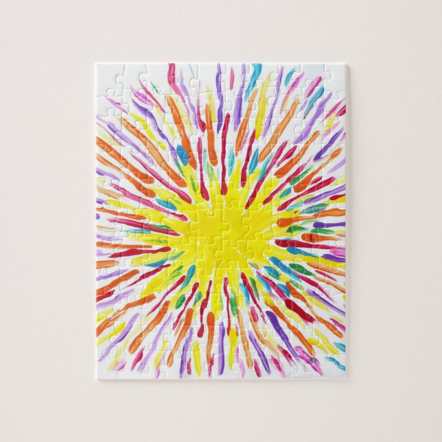 Godisen bevattnar Autismkonstnären Pussel (Vertikal)