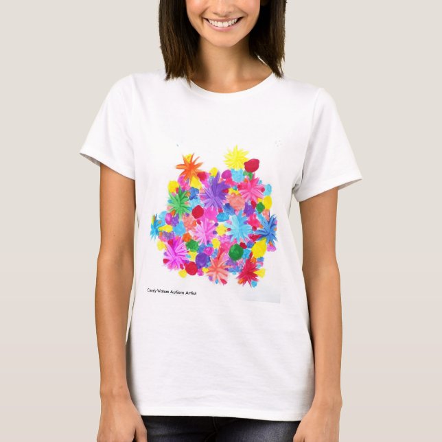 Godisen bevattnar Autismkonstnären T-shirt (Framsida)