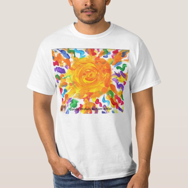 Godisen bevattnar Autismkonstnären T-shirt (Framsida)