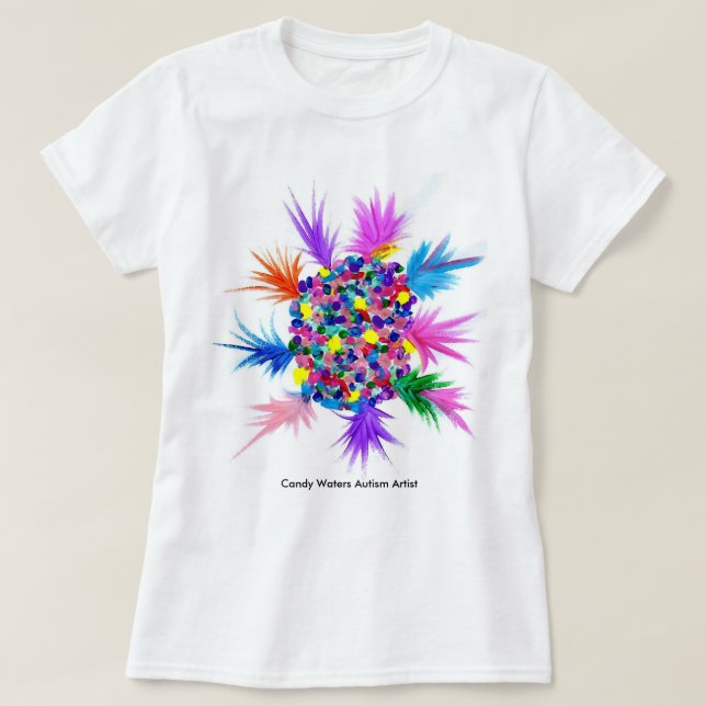 Godisen bevattnar Autismkonstnären T-shirt (Design framsida)