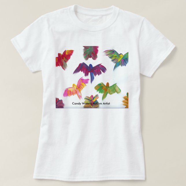 Godisen bevattnar Autismkonstnären Tee (Design framsida)