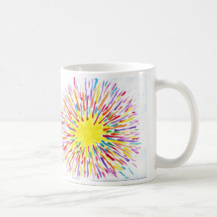 Godisen bevattnar koppen för Autismkonstnärkaffe Kaffemugg