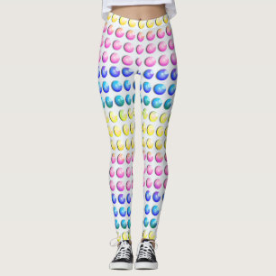 Godisen pricker pastellfärgade den prack leggings