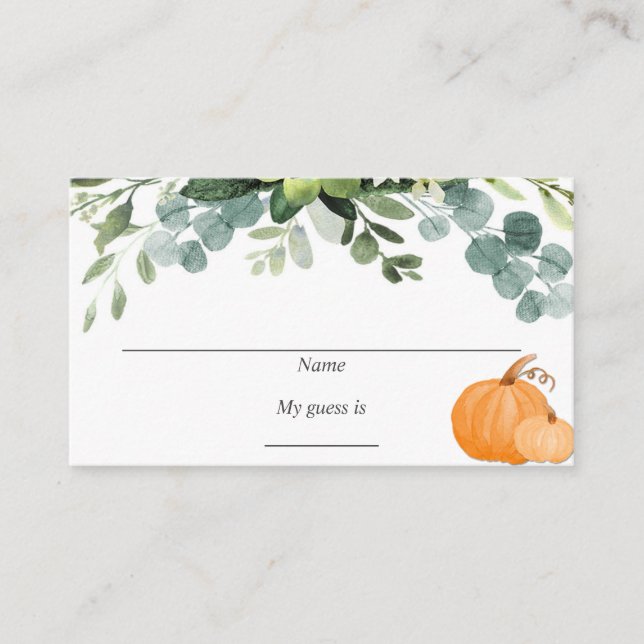 Godisgissningskort Tilläggskort (Framsida)