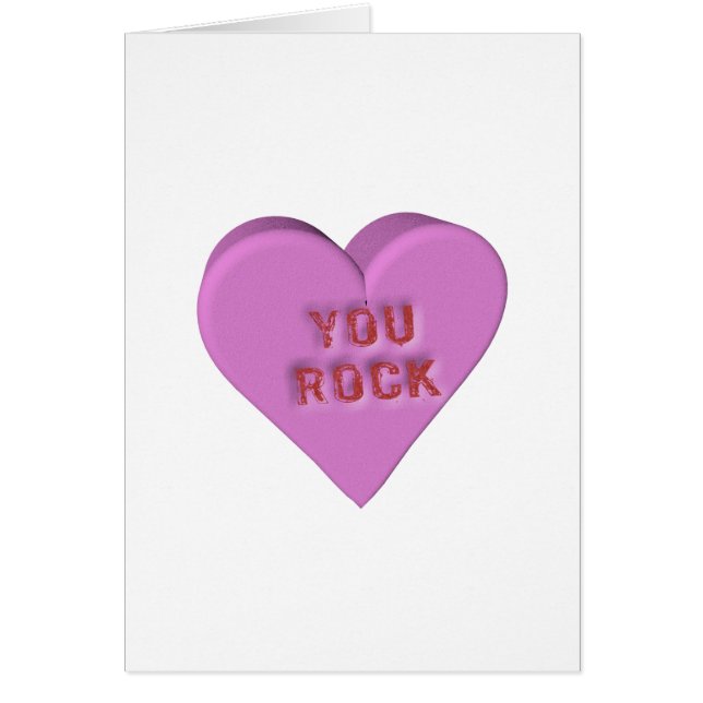 Godishjärta "DIG STEN ", Hälsningskort (Framsidan)