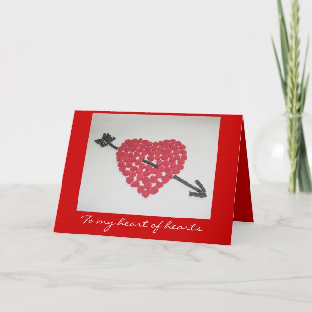 Godishjärtavalentin kort för dag (Framsida)