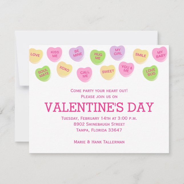 Godishjärtor Inbjudningar (Framsida)