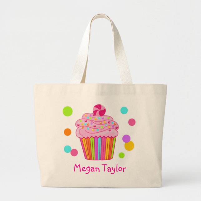 Godisöverrrakningmuffin Jumbo Tygkasse (Framsidan)
