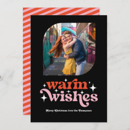 Godisrand Modern Retro Jul Foto Julkort