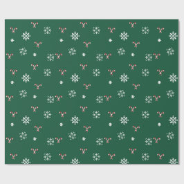 Godisrand- och snöflakespresentpapper presentpapper