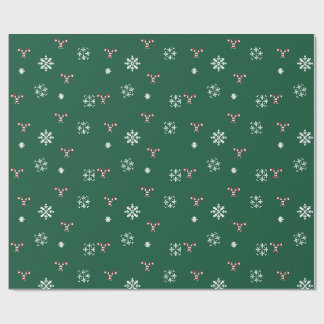 Godisrand- och snöflakespresentpapper presentpapper