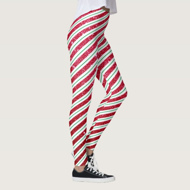 Godisrandstrippatron julfirande leggings (Höger)