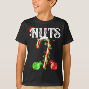 Godisstav Bröst Nötter Par Roliga Bröstnötter Jul T Shirt
