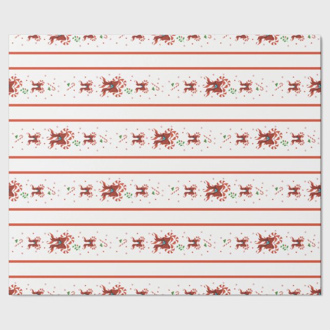 Godisstav Kör Wrapping Papper Presentpapper (Seam)