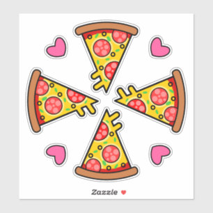 Godka pizzabit Mandara Klistermärken