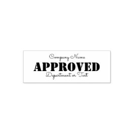 Godkänd av Business Namn Självfärgande Stämpel